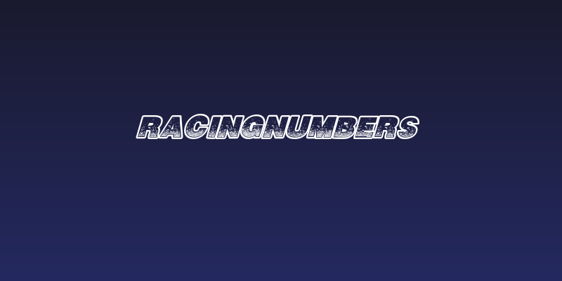 RacingNumbers Social Header