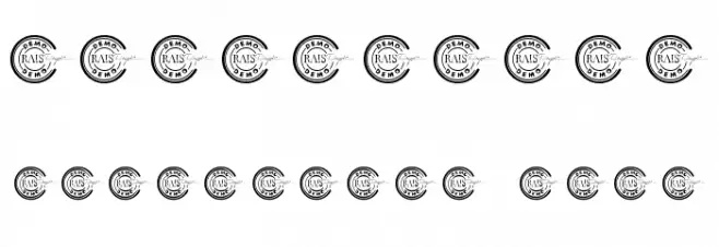 RacingOftenDemo Font Alte caractere