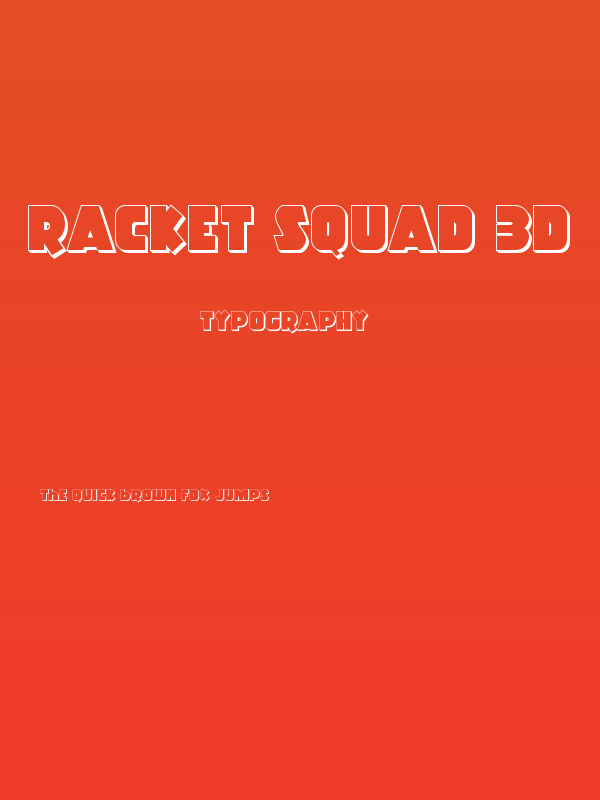 Racket Squad 3D Poster