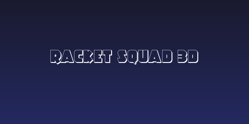 Racket Squad 3D Social Header