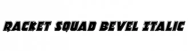 Racket Squad Bevel Italic 