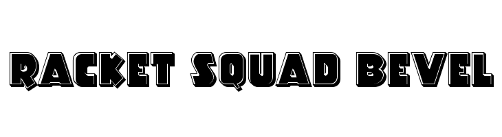 Racket Squad Bevel फ़ॉन्ट