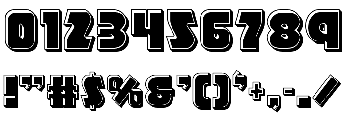 Racket Squad Bevel Font OTHER CHARS