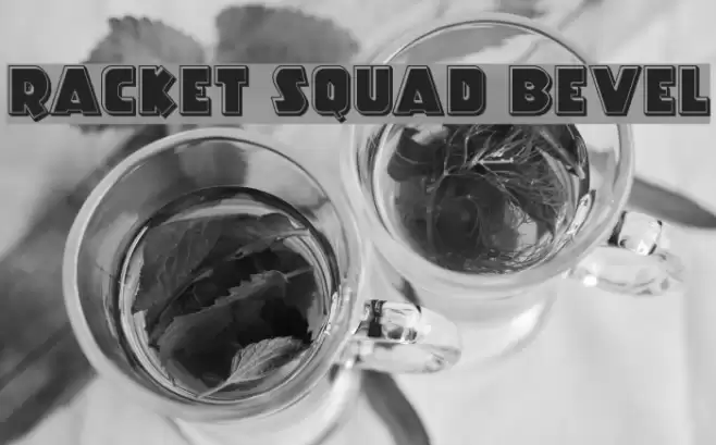 Racket Squad Bevel फ़ॉन्ट examples