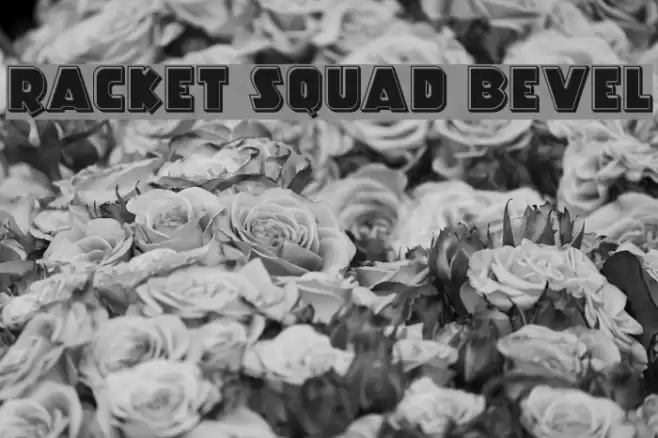 Racket Squad Bevel फ़ॉन्ट examples