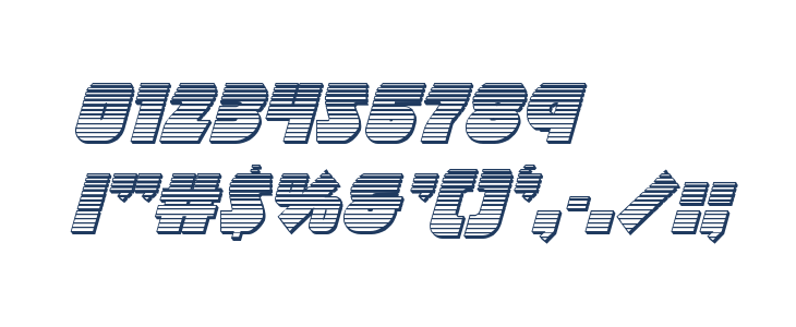 Racket Squad Chrome Italic Other Characters