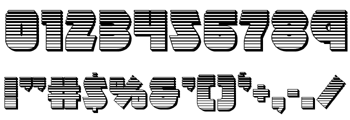 Racket Squad Chrome Font OTHER CHARS