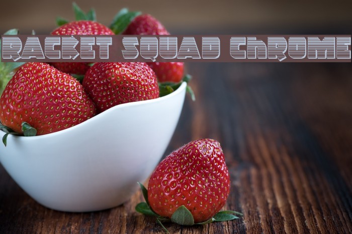 Racket Squad Chrome Font examples