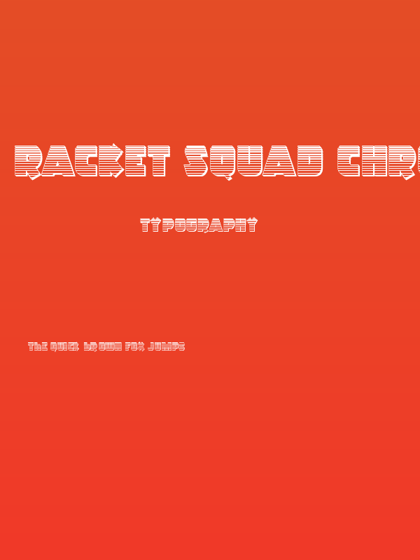 Racket Squad Chrome Poster