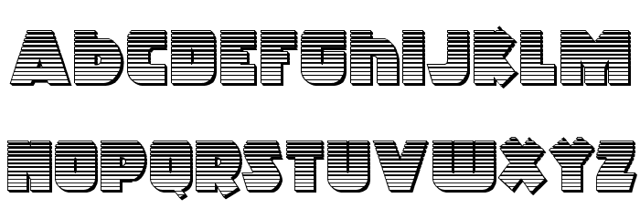 Racket Squad Chrome Font LOWERCASE