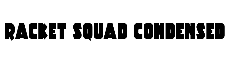 Racket Squad Condensed  नि: शुल्क फ़ॉन्ट्स डाउनलोड