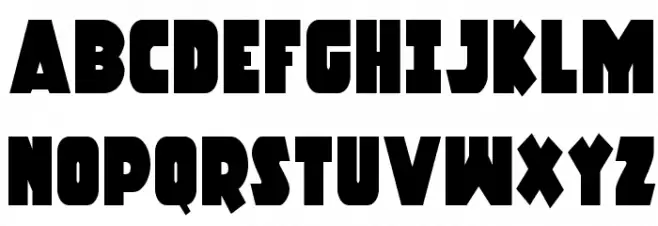Racket Squad Condensed Font UPPERCASE