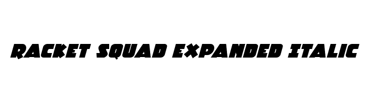 Racket Squad Expanded Italic  नि: शुल्क फ़ॉन्ट्स डाउनलोड