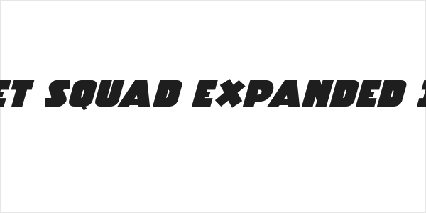 Racket Squad Expanded Italic Logo