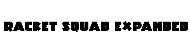 Racket Squad Expanded  Free Fonts Download