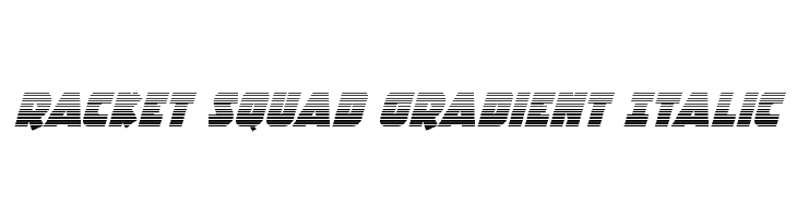 Racket Squad Gradient Italic  Free Fonts Download