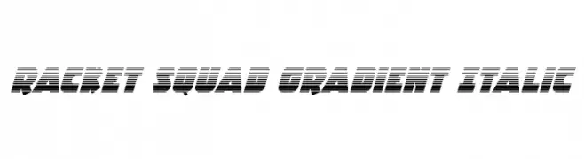 Racket Squad Gradient Italic 