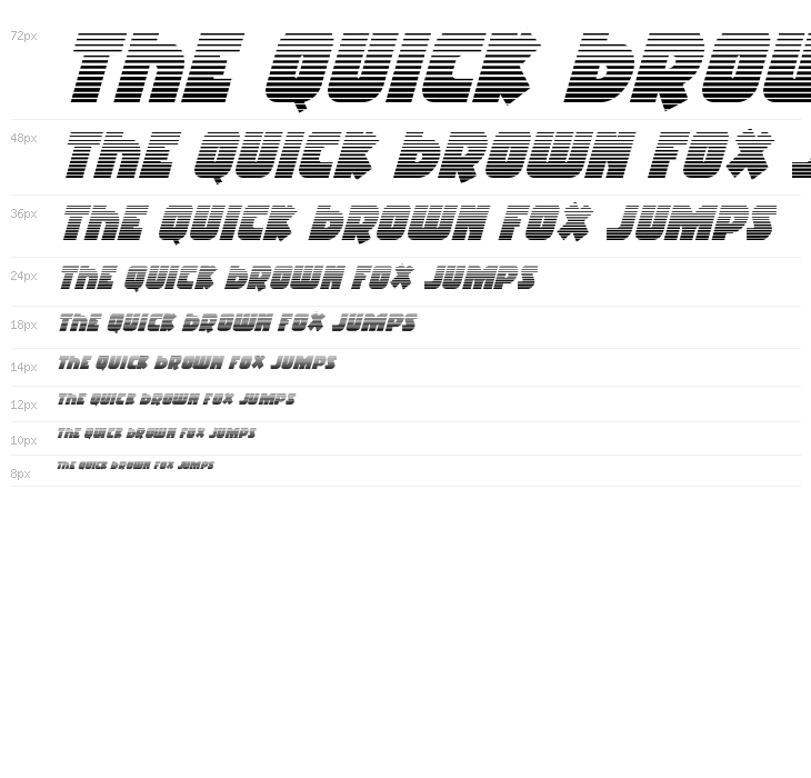 Racket Squad Gradient Italic Waterfall