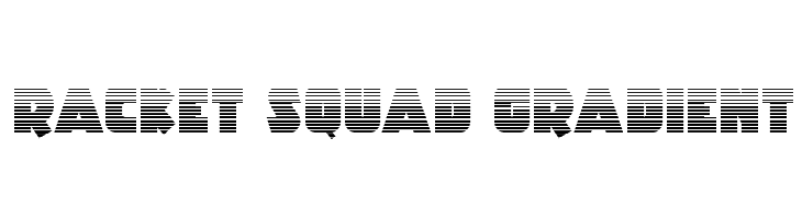 Racket Squad Gradient  Fuentes Gratis Descargar