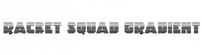 Racket Squad Gradient  フリーフォントのダウンロード