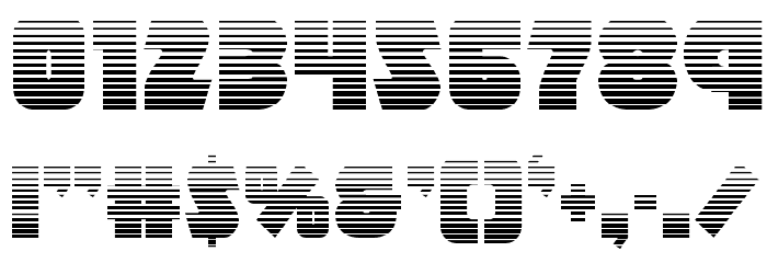 Racket Squad Gradient Font OTHER CHARS