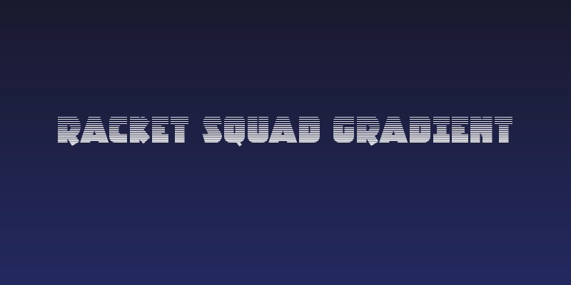 Racket Squad Gradient Social Header