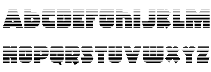 Racket Squad Gradient Font LOWERCASE