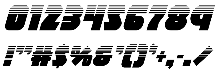 Racket Squad Halftone Italic Font OTHER CHARS