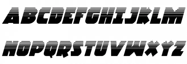 Racket Squad Halftone Italic फ़ॉन्ट अपरकेस