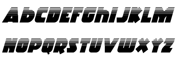 Racket Squad Halftone Italic Font LOWERCASE