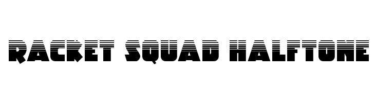 Racket Squad Halftone  les polices de caractères gratuit tlcharger