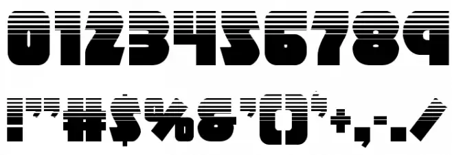 Racket Squad Halftone Font OTHER CHARS