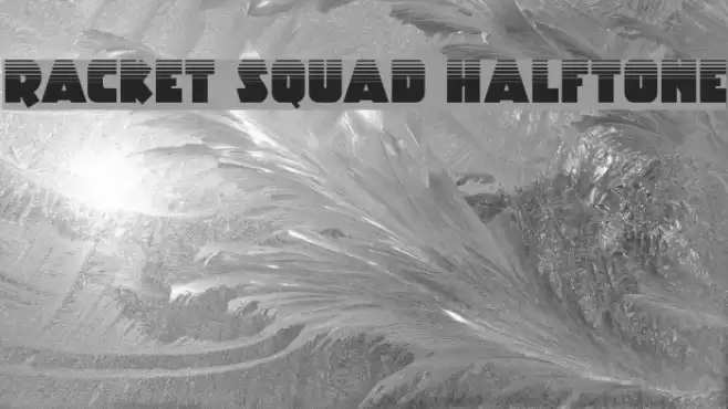 Racket Squad Halftone Font examples