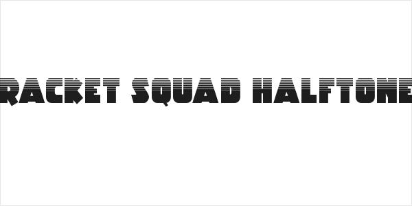 Racket Squad Halftone Logo