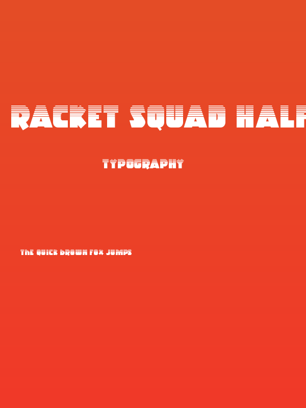 Racket Squad Halftone Poster
