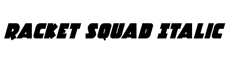 Racket Squad Italic  Fuentes Gratis Descargar