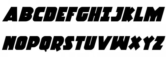 Racket Squad Italic Polices MAJUSCULES