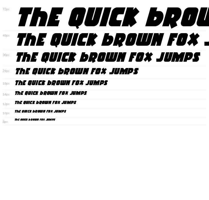 Racket Squad Italic Waterfall