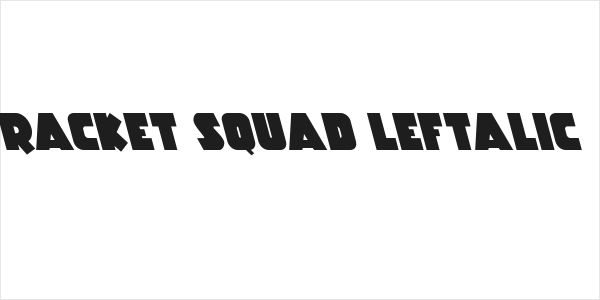 Racket Squad Leftalic Logo