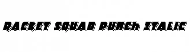 Racket Squad Punch Italic 