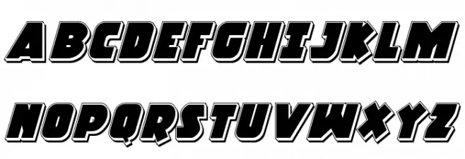 Racket Squad Punch Italic Polices MAJUSCULES