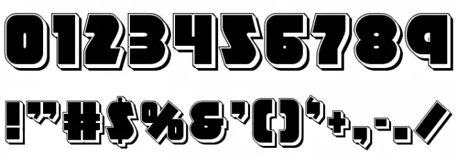 Racket Squad Punch Font OTHER CHARS