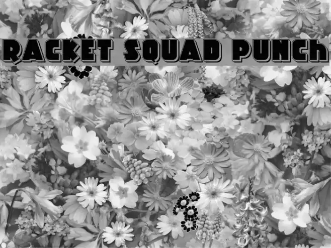 Racket Squad Punch Font examples