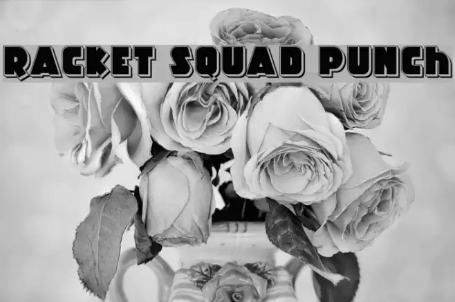Racket Squad Punch Font examples
