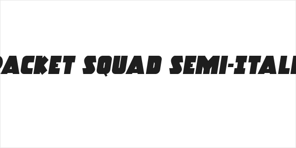 Racket Squad Semi-Italic Logo