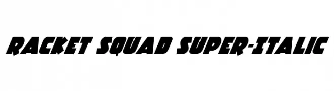 Racket Squad Super-Italic 