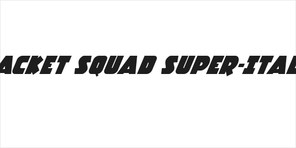 Racket Squad Super-Italic Logo