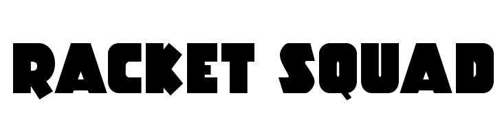 Racket Squad  フリーフォントのダウンロード