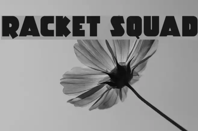 Racket Squad Font examples