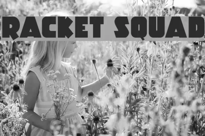 Racket Squad Font examples